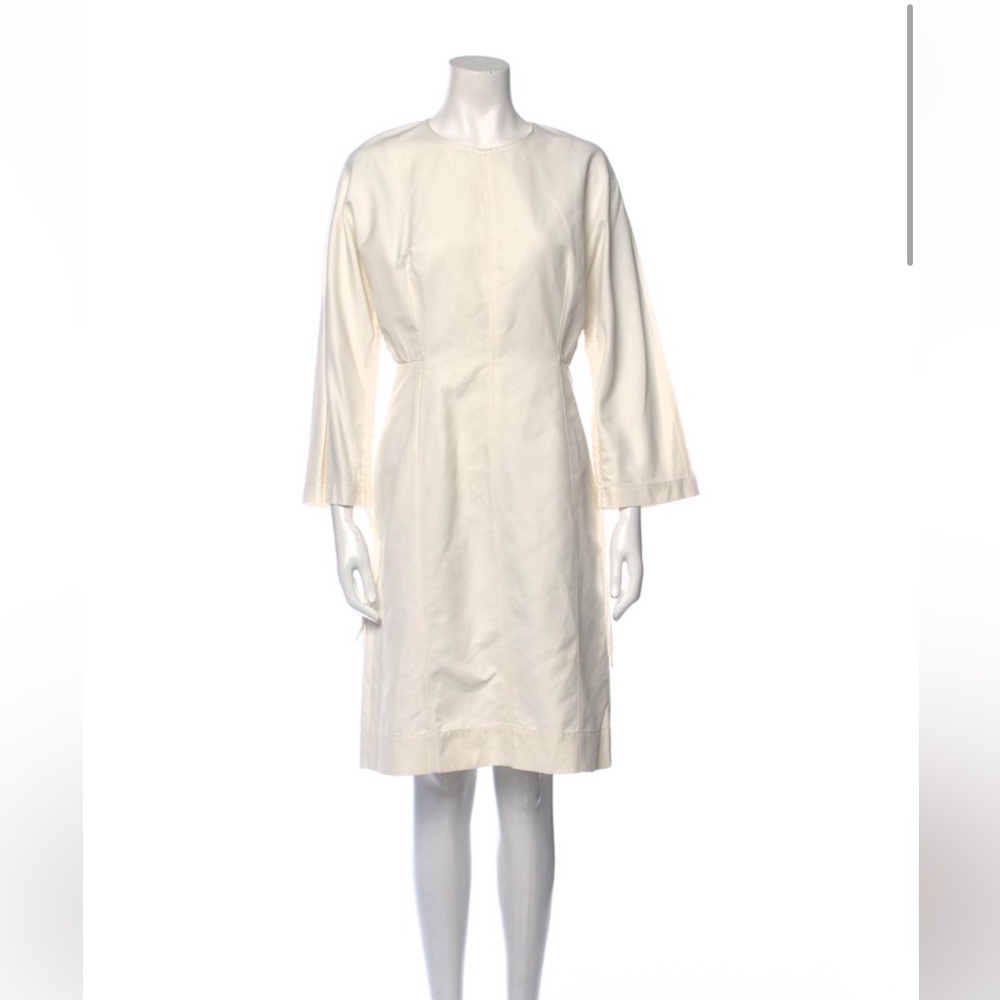 Stella McCartney Cream Long Sleeve Dress
